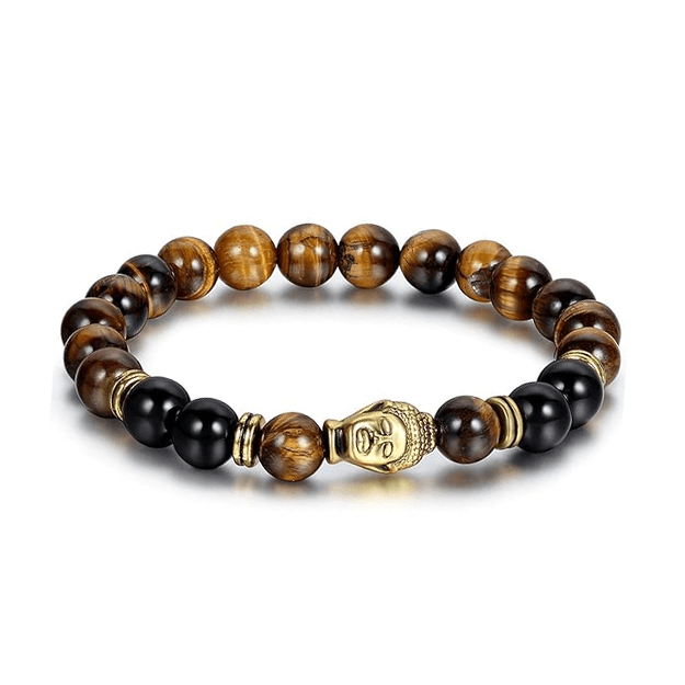 Tiger's Eye with Buddha Face Bracelet