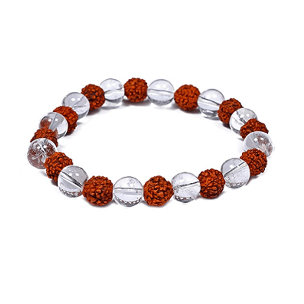 Rudraksh & Crystal Bracelet