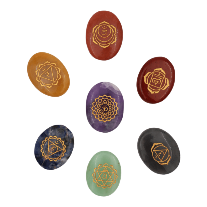 Seven Chakra Oval Reiki Set