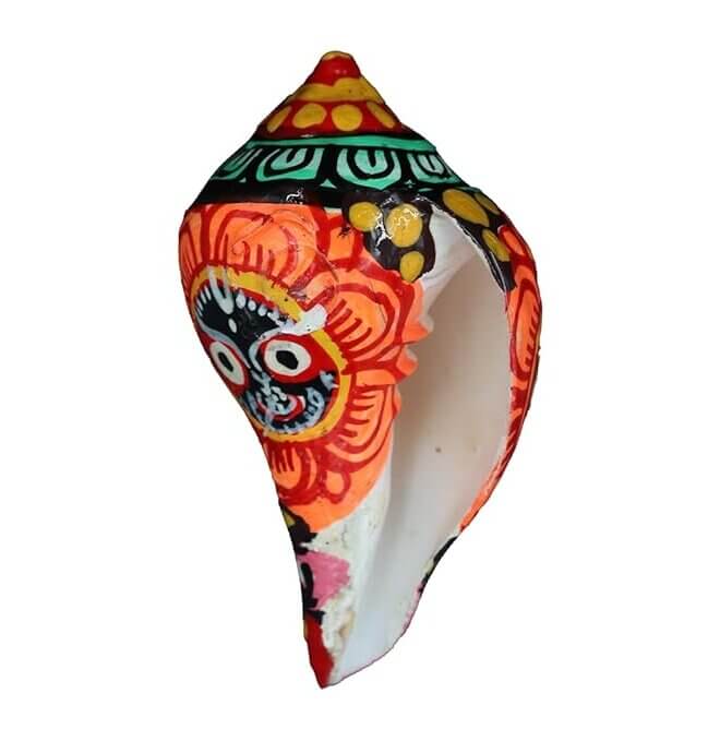 Jagannath Pattachitra Painting on Sankha Shell