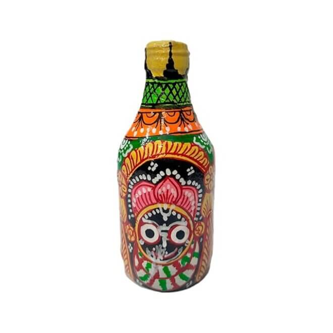 Lord Jagannath Pattachitra Painting on Bottle