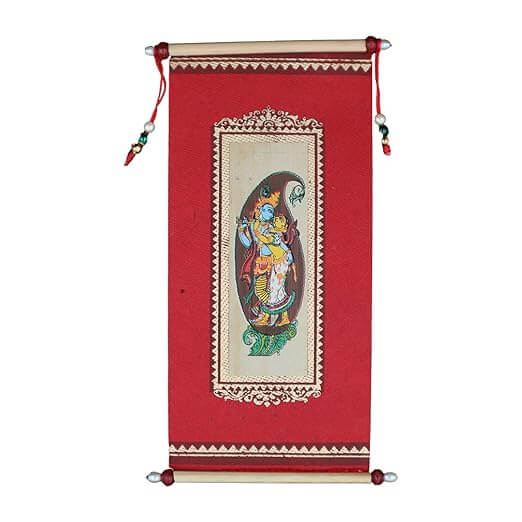 Palm Leaf Radha Krishna Money Envelope