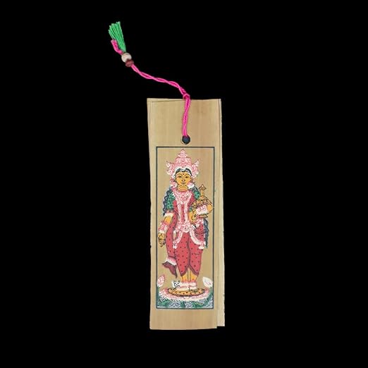 Palm Leaf Pattachitra Painting of Laxmi On Bookmark