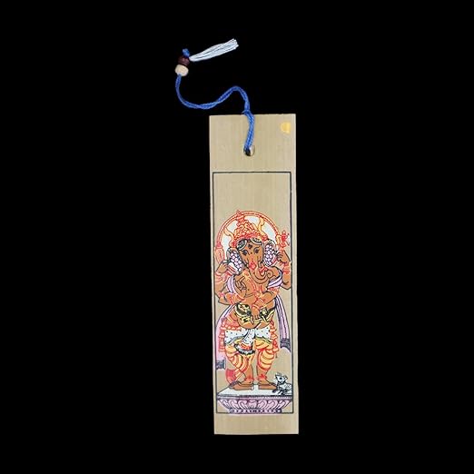 Palm Leaf Pattachitra Painting of Lord Ganesh On Bookmark