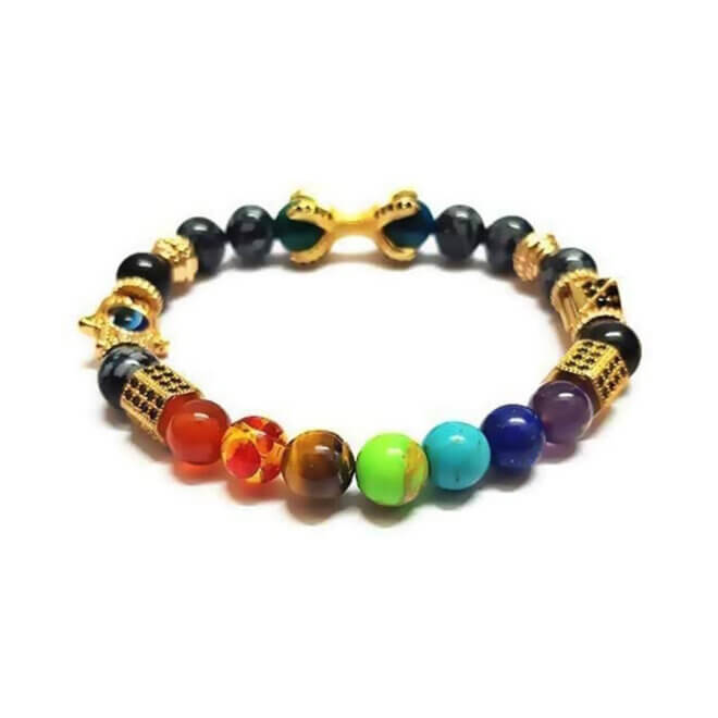 SEVEN CHAKRA DESTINY CLAW BRACELET